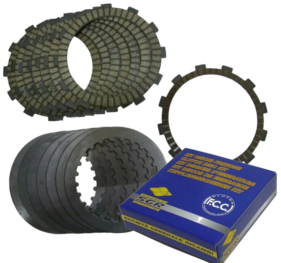 KIT DISCHI FRIZIONE GUARNITI + ACCIAIO FCC per Honda 250 CRF X 2004-2017 - Immagine 1 di 2