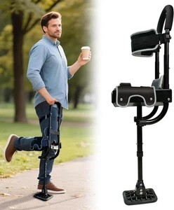 Freisprechkrücke mit Sicherheitskniepolster, Hering Beinkrücke Alternative für Erwachsene - Bild 1 von 7