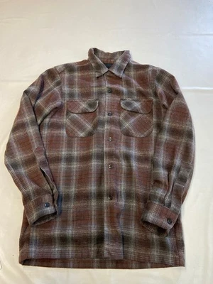 Mens PENDLETON Multicolor Plaid Wool The Original Board Shirt Sz S - Image 1 of 4