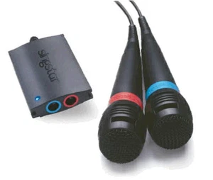 Pair Microphone+Adapter USB For Singstar PS2 PS3 New Bulk Version - Picture 1 of 1