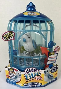 LITTLE LIVE PET Tweet Talking Bird Prince Charmer w Birdcage Interactive Toy HTF - Picture 1 of 9