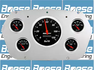 59-60 Dodge Truck Auto Meter Designer Black Gauges 1959-1960 - Foto 1 di 4
