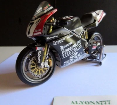 MINICHAMPS 1/12 DUCATI 998R Pierfrancesco Chili 2002 Imola WSB Moto Diecast Bike - Image 1 of 4