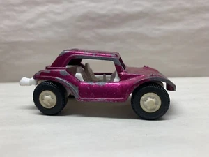 RARE Vintage 1/43 - 3 1/8" Tootsie Toy Dune Buggy Hot Rod Metallic Pink - Picture 1 of 5