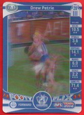2014 AFL TEAMCOACH 3D FOOTY FLIX CARD - FF-12 Drew PETRIE (NORTH MELBOURNE)