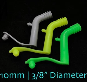 1PC 10mm(3/8") Silicone Exhaust Smoke Fume Deflector w/ Sealer Plug & Zip Ties - Picture 1 of 7