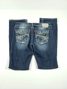 SILVER Jeans 27x33 Berkley Surplus Bootcut Distressed Torn Jeans E9 - Picture 1 of 5