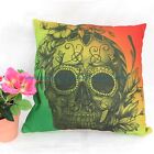 outdoor furniture cushion Rasta reggae skull cushion cover