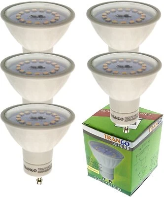 5er Pack 5 Watt GU10 LED Leuchtmittel in 3 Stufen dimmbar TRANGO GU1015SD-5 - Bild 1 von 2