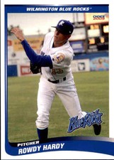 2009 Wilmington Blue Rocks Choice #10 Rowdy Hardy Bethel Springs Tennessee Card