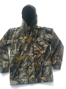 10X Brand Realtree Youth Hardwood Waterproof Hunting with Hood Jacket Size12R - Picture 1 of 5