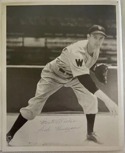Sid Hudson (d. 2008) Signed Autographed Vintage 8x10 Photo Washington Senators - Picture 1 of 1