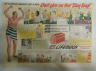 Lifebuoy Soap Ad: Don't Give Me That Sissy Soap from 1940's Size 11  x 15 inches