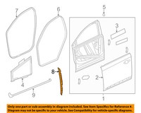 Genuine GM Weather-Strip On Body 22950429 Genuine GM Weather-Strip On Body 22950429