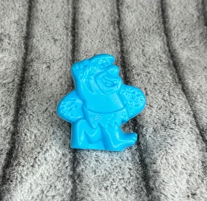 Barney Rubble Flintstones 2.5" Figure Vintage Cereal Premium Squirt Toy Blue - Foto 1 di 4