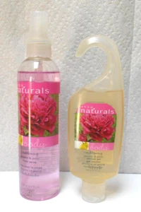 Avon Naturals Peony & Pear Body Spray 8.4 fl oz 250 ml and Shower Gel 5 oz NEW - Picture 1 of 2