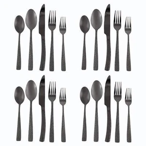 Gibson Elite Stonehenge 20-teiliges Besteckset in Schwarz - Bild 1 von 1