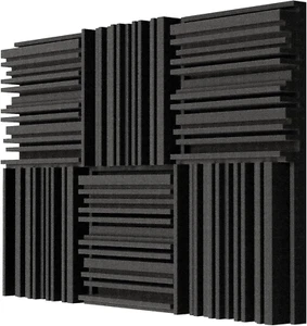 Troystudio Dicke Akustikschaumstoffplatten, 12 x 12 x 2 Zoll 6 Stück Breitband Neu - Bild 1 von 12