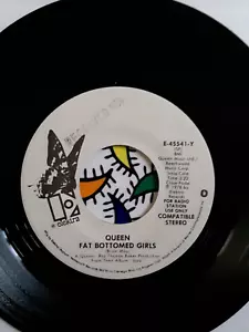 QUEEN-Fat-Bottomed Girls/ Bicycle Race 45 EXC 1978 Elektra Rock FREDDIE MERCURY - Picture 1 of 2