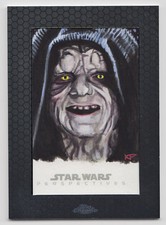2014 Star Wars Chrome Perspectives Sketch Card Emperor Palpatine Kris Penix 1/1