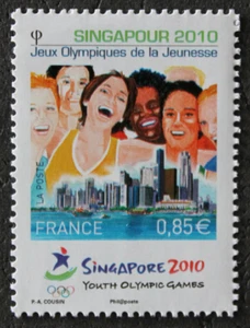 Briefmarke - FRANKREICH - SINGAPUR Olympische Jugendspiele - 2010 - Neu ** - YT4491 - Bild 1 von 1