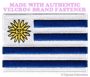 URUGUAY FLAG PATCH EMBROIDERED URUGUAYAN SOUVENIR new w/ VELCRO® Brand Fastener - Picture 1 of 1