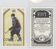 2003-04 Topps C55 Mini Stanley Cup Back Peter Forsberg (Full Length) #1.2 HOF