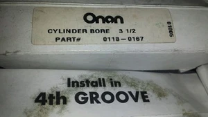 0113-0167 ONAN 3 1/2" cylinder bore RING SET NOS - Picture 1 of 2