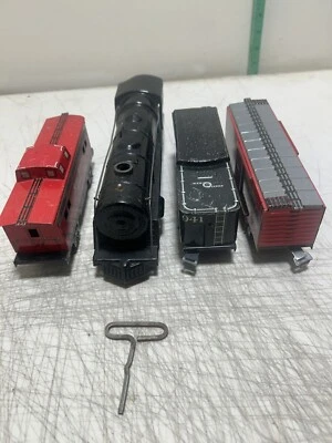 Marx Nickel Plate Road 0-4-0 Wind Up Locomotive 3 Car Set - Image 1 of 4