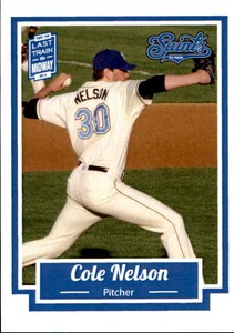 2014 St. Paul Saints Team Issue #19 Cole Nelson Edina Minnesota MN Baseball Card
