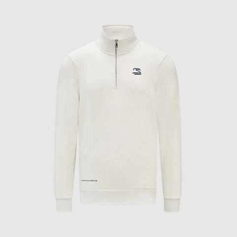 Ayrton Senna Seasonal 1/4 Zip Sweater - White Cover