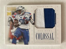 Steve Smith Sr 2012 National Treasures Colossal Pro-Bowl GU Prime Patch /49