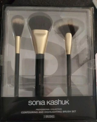 Sonia Kashuk Contour & Highlighting Brush Set of 3 Brushes NIB - Image 1 of 2
