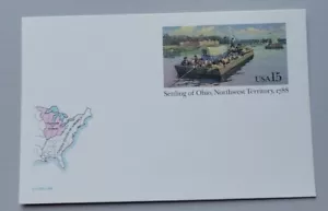 Postal Stationery. Post Card. UNUSED. UX124. Settling of Ohio. - Picture 1 of 4