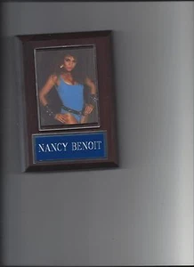 NANCY BENOIT PLAQUE WRESTLING WCW ECW WOMAN DEVIL FALLEN ANGEL WOMAN - Picture 1 of 1