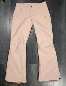 Burton Society Snow Pants Women M Pink Living Lining Thermolite Skiing Gorpcore - Picture 1 of 22