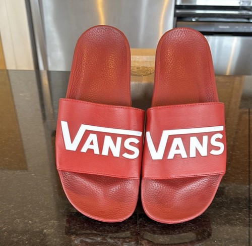 Vans sandali rossi slide uomo taglia 11