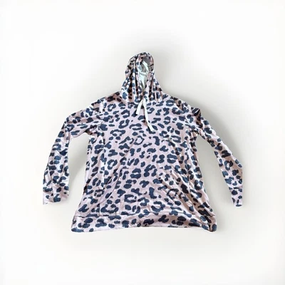 Women’s Nursing Hoodie Sweatshirt Size L Leopard Breastfeeding Zippers - Image 1 of 4