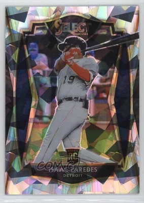 2021 Panini Select Premier Cracked Ice Prizm /25 Isaac Paredes #113 Rookie RC - Image 1 of 2