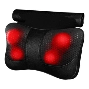 Masajeador de espalda Shiatsu con calor - Almohada de masaje de amasamiento para cuello hombro espalda - Imagen 1 de 11