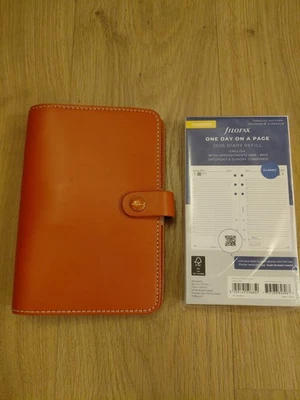 Used Real Leather Filofax 6 Ring Personal Organiser With Ruler And 2026 Diary - Image 1 of 4
