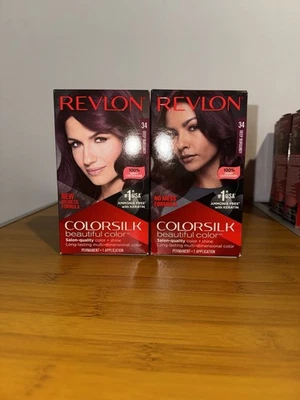 PACK de 2 colores de cabello permanentes Revlon Deep Burgandy Foto 1 de 2