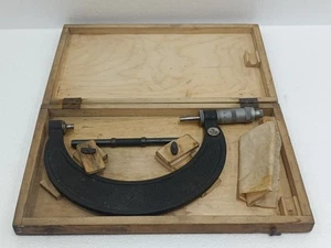 MICROMETRO METRICO VINTAGE 0,01 MM - GAMMA DA 150 A 175 MM STRUMENTO DI MISURAZIONE METALLO - Foto 1 di 9