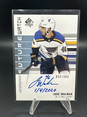 2019-20 SP Authentic Future Watch Auto Inscribed #248 Jake Walman - /999 - Image 1 of 3