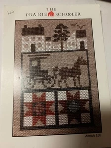Amish Life VTG Cross Stitch Patterns The Prairie Schooler Quilt Square Horse I11 - Picture 1 of 1
