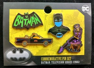 BATMAN TELEVISION SERIES Enamel Pin Set WARNER BROS. STUDIO TOUR Rare Exclusive - Picture 1 of 3
