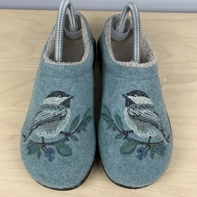 L.L. Zapatillas Bean para mujer talla 8,0 M Daybreak rasguño motivo chickadee azul mula Foto 1 de 4