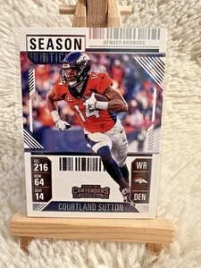 2024 Panini Contenders Season Ticket Courtland Sutton Denver Broncos No. 28 - Bild 1 von 2