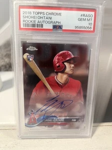 2018 Topps Chrome SHOHEI OHTANI #RA-SO Angels RC Rookie  AUTO PSA 10 GEM MINT - Picture 1 of 3