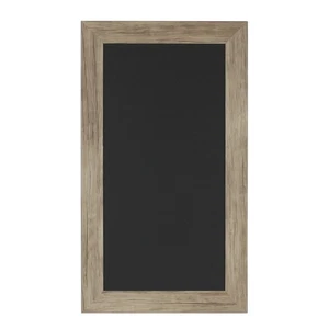 DesignOvation Beatrice Framed Magnetic Chalkboard, 13x23, Rustic Brown - Picture 1 of 9
